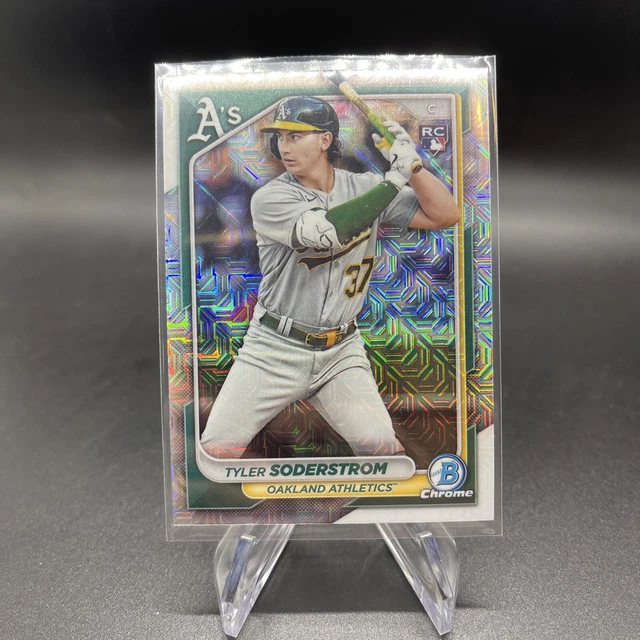 2024 BOWMAN réfracteur chrome mojo 15 Tyler Soderstrom (RC) EUR 0,92
