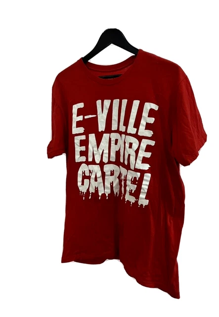Eville Empire Cartel Graphic T-Shirt Men's Size Large Red