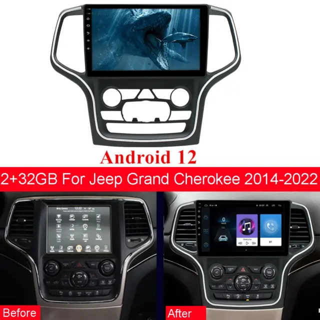 10.1" Stereo Radio Navi GPS FM For Jeep Grand Cherokee 2014-2022 Carplay Android