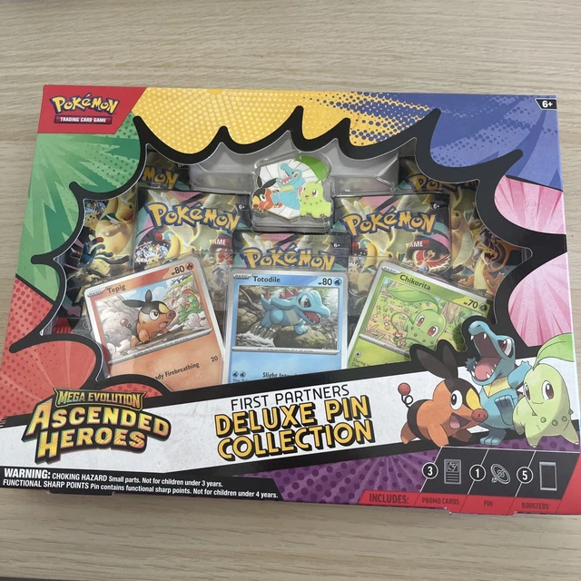 POKÉMON TCG MEGA Evolution Ascended Heroes First Partners Deluxe Pin ...