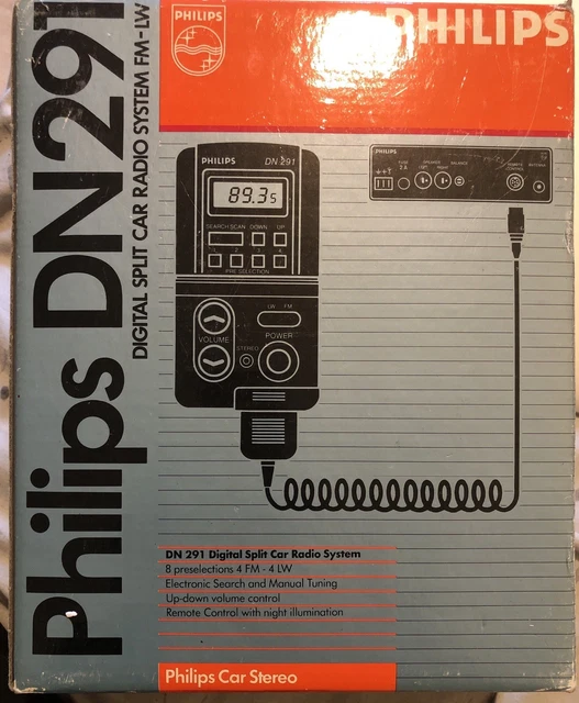 Autoradio Vintage Philips N5X04T Années 1960 - 6/12 Volts - Pour Citroën, Peugeot, Renault (Modèle 404) - Occasion Fonctionnel