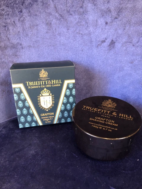 NUEVO TRUEFITT AND HILL LUJO PARA HOMBRE CREMA DE AFEITAR GRAFTON 190gm