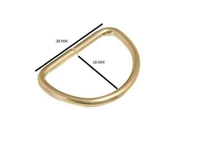 Curtain Blind Tie Back D Anneau EB Brass Plated Metal 19mm Pack Of 2000