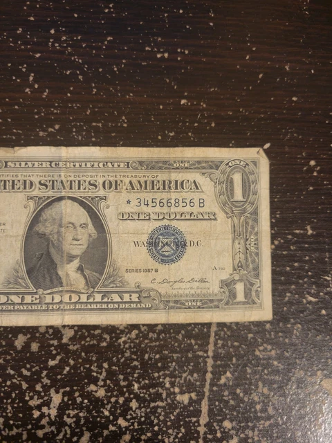 ERROR Replacement *Star* 1957-B $1 Silver Certificate Note - *34566856B