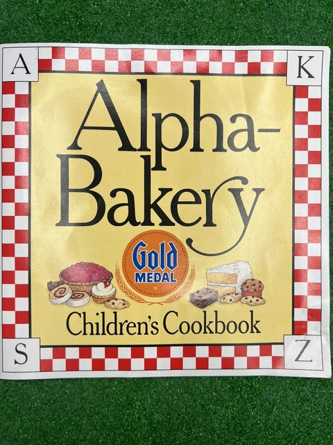 Alpha Bakery Children's ABC CookBook 1987 General Mills Gold Medal Flour