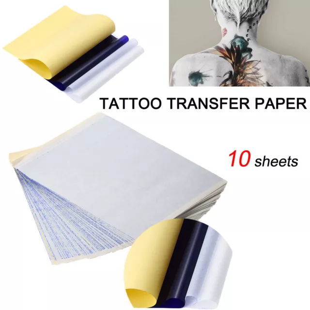 10x Tattoo Transfer Paper Stencil Carbon Thermal Tracing Hectograph Sheet