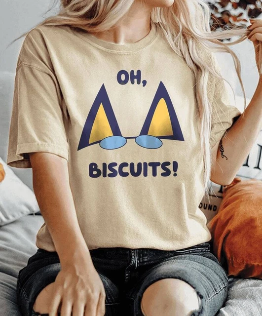 BLUEY DOG TSHIRT Oh Biscuits Chili Mom Bandit Heeler Bluey Family Tee