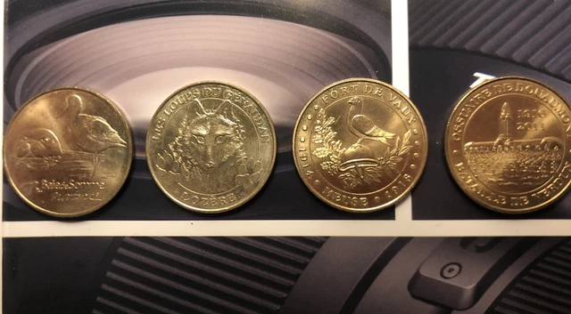 Mdp - Lot De 4 Jetons Touristiques De La Monnaie De Paris