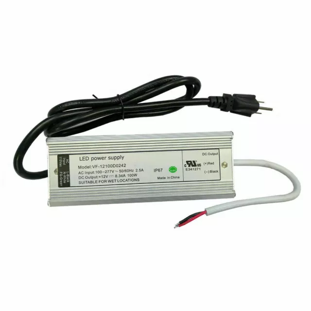 Power Supply 60W-150W AC110V to DC12V LED Driver Transformer Adapter Waterproof#