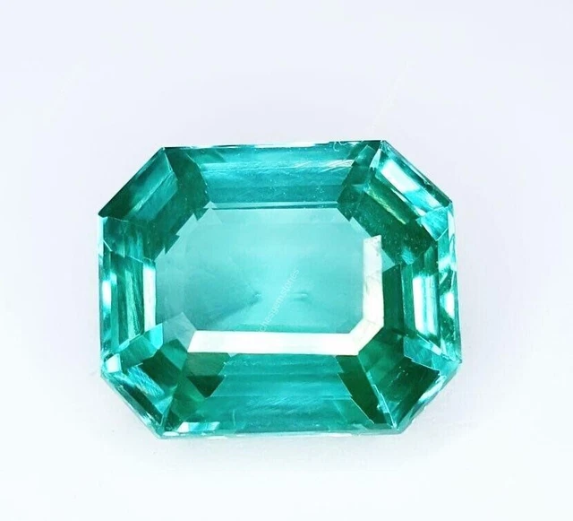 10.82 Carats Authentique Sri Lankan Saphir Octogone à Facettes Desseré Certifié