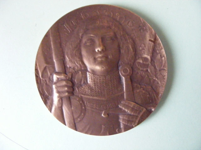 MÉDAILLE JEANNE D'ARC Orleans Joan of arc Croix rouge 1950 sc G Prud