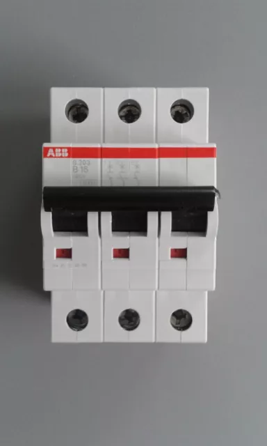 ABB S203 B oder C - LS-Schalter-Sicherungsautomat-Leitungsschutzschalter-3 POLIG