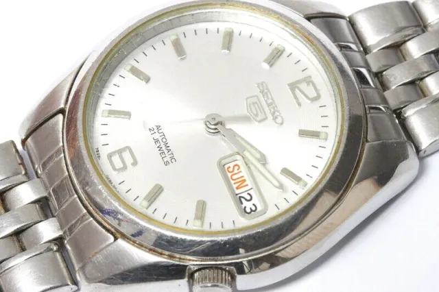 SEIKO 7S26-01V0 AUTOMATIC transparent watch, running too fast -10037 EUR  63,95 - PicClick FR