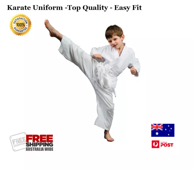 Karate Uniform Martial Arts Gi Top Quality Suit Brand New Free Belt 3