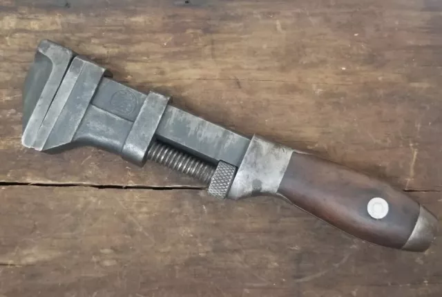 Vintage BEMIS and CALL B&C Springfield 9" Monkey Wrench Wood Handle ~ NICE! Vintage BEMIS and CALL B&C Springfield 9" Monkey Wrench Wood Handle ~ NICE!