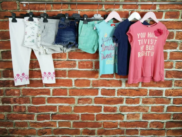 Pacchetto Ragazze Età 4-5 Anni Zara Gap Ecc Pantaloncini T-Shirt Estate Hello Kitty 110Cm