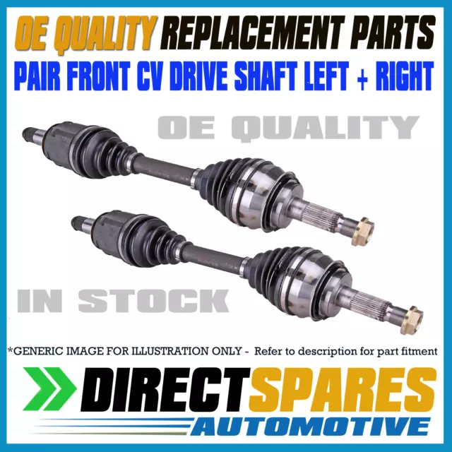 PAIR FORD LASER KF KH 1.6L 1.8L SINGLE CAM SOHC CV Joint Drive Shafts LEFT+RIGHT