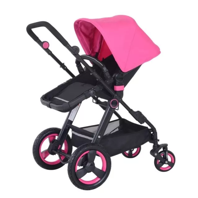 Boombay Evo Pink. 2 en 1 - Sillita de paseo+capazo. Boombay Pink color rosa 2