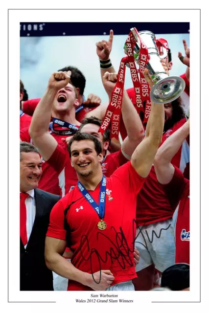 Sam Warburton Signed Photo Print Autograph Wales Rugby