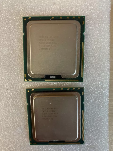 2x Procesador Intel Xeon E5520 2,26 GHz quad 4 nucleos y 8 subprocesos FCLGA1366