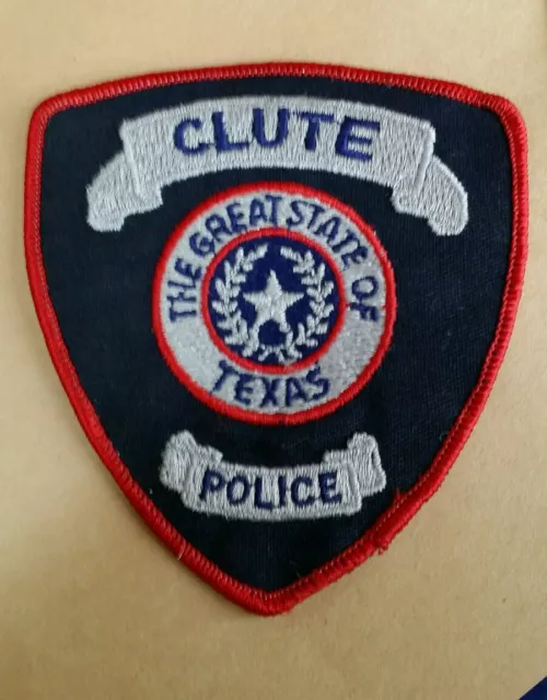 Clute, Texas Police Shoulder Patch Tx 2