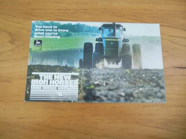 Vintage 1977 John Deere 'The New Iron Horses' Brochure