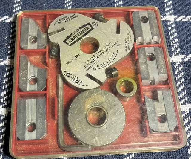 CRAFTSMAN 93200 BENCH & Radial Arm Saw Molding Head w/ 6 Sets of