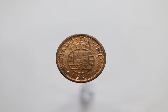 India Portuguese 1 Tanga 1947 High Grade B11 #Z5124
