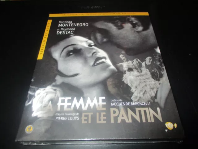 COF BLU-RAY + DVD NF "LA FEMME ET LE PANTIN" Conchita MONTENEGRO Raymond DESTAC