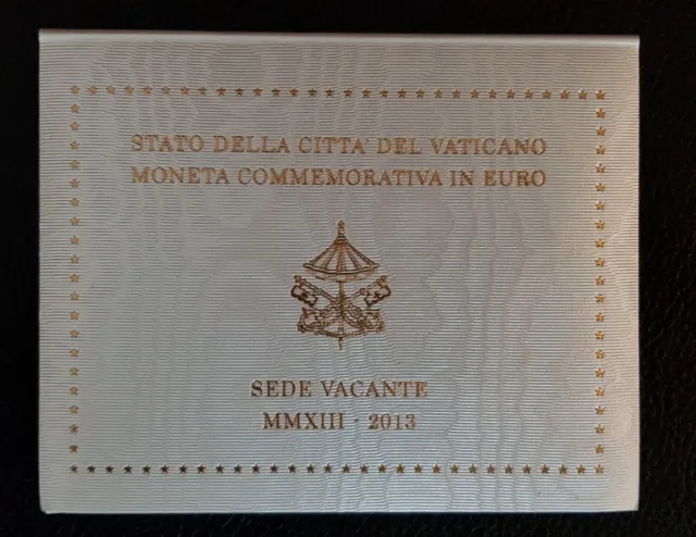 Vatikan 2 Euro Gedenkmünze Sedisvakanz 2013 (nach Rücktritt Papst Benedikt XVI.)