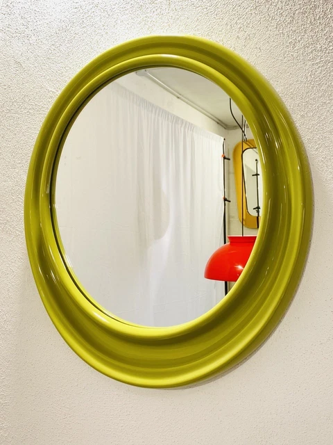 Specchio In Ceramica Space Age Anni 70