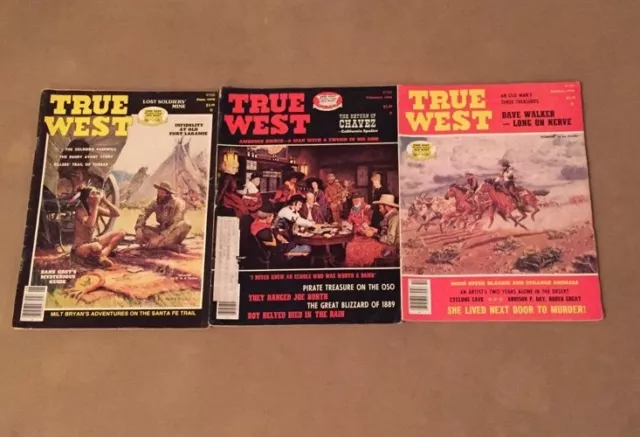 Lot Of Three Vintage True West 47305 1978 June February October Magazine