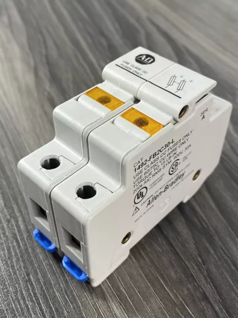 Allen Bradley 1492-FB1C30-L Series A CC Fuse Holder 600V 3A w/ Blown Indicator
