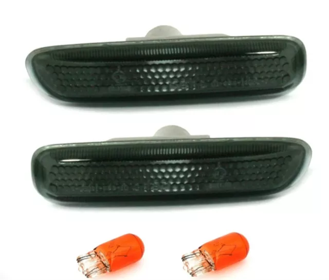 New! pair Pair Repeaters Side Gems BMW 3 series E46 Black pre restayling M2B1FR