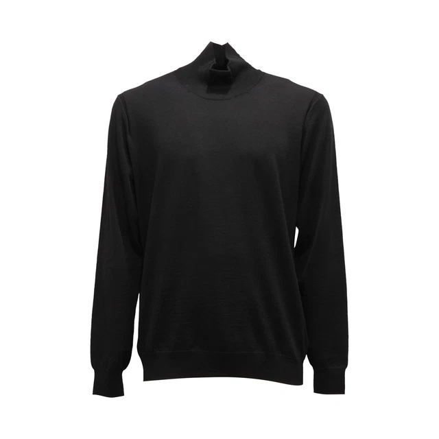 Pull Cardigan Homme THE PULL En 100% Laine - Couleur Noir, Neuf Avec étiquettes
