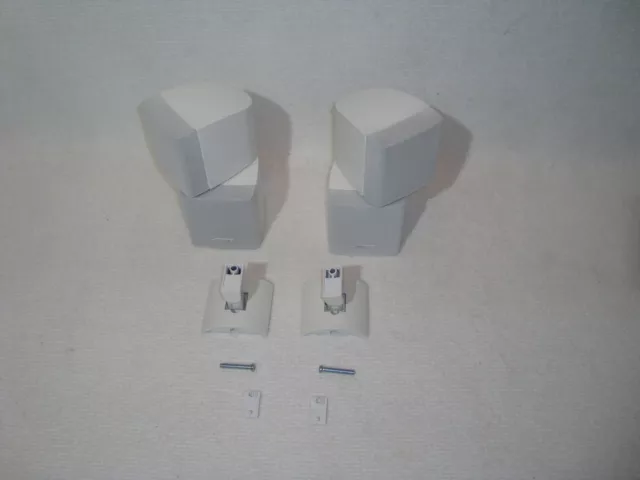 2x Bose Doppelcube Speaker White + UB-20 Wall Mount Home Theater System