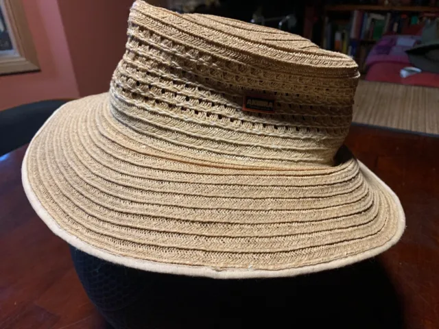 Akubra Spirit of Sydney Straw Hat. Tag 57. Measures 52.5cm. Lightweight sun hat.
