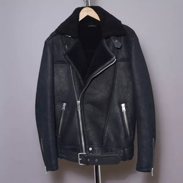 All saints myres shearling jacket top