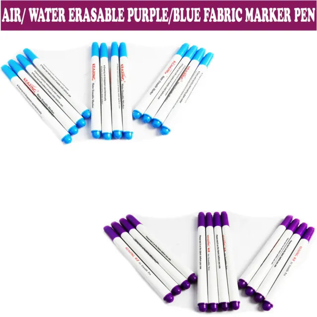 New Vanishing  Air/ Water Erasable Purple Fabric Marker Pen 2