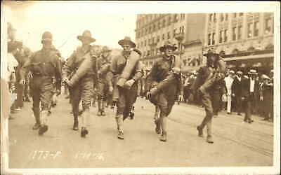 Washington DC Soldiers on Parade WWI 1916 Real Photo Postcard
