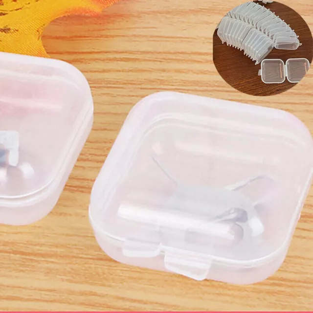 10/50/100PCS Mini Plastic Boxes ClearSmall  Storage Container Empty Box