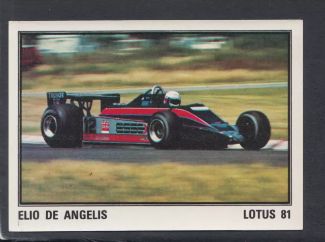 Panini F1 Grand Prix Sticker, No 76 Elio De Angelis, Lotus, Motor Racing, Sports
