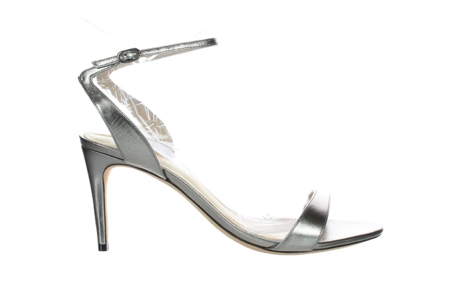 Alexandre Birman Womens Sandalia Gray Ankle Strap Heels EUR 40.5 (2018629)
