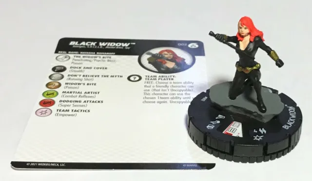 BLACK WIDOW FF002 War of the Realms Marvel HeroClix Fast Forces