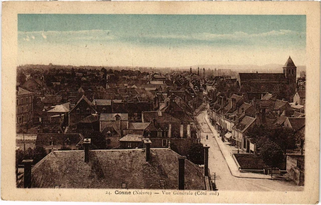 CPA COSNE Vue générale Nievre (100455)