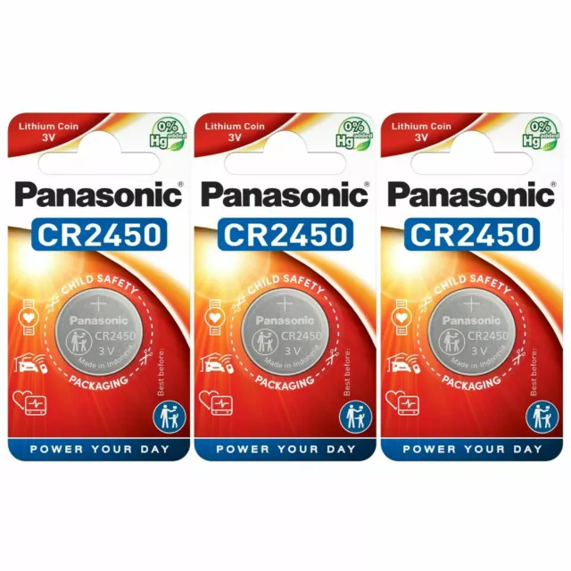 New Panasonic CR2477 Replacement batteries for ROTOR POWER CRANKS CR2477