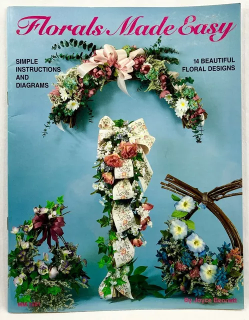 LT 1993 Florals Hecho Fácil Libro de Instrucciones MM1881 14 Diseños de Colección 10638