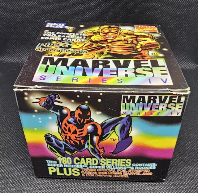 1993 Skybox Marvel Universe Series IV 4 Walmart 180 Card Box Set W/ 3 Red Foil