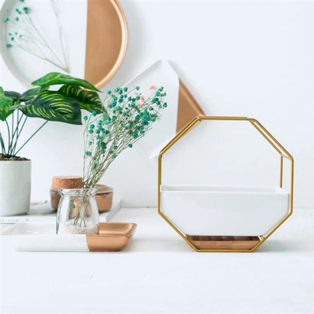 Octagonal Storage Rack Wall Hangings Wall Mounted Planters Flowerpot 7
