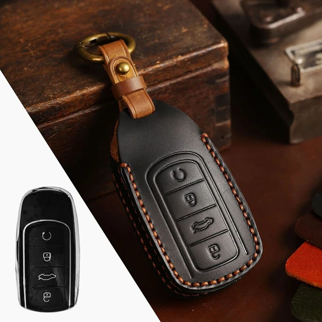 Housse de clé de voiture en cuir de haute qualité avec excellente touche pour